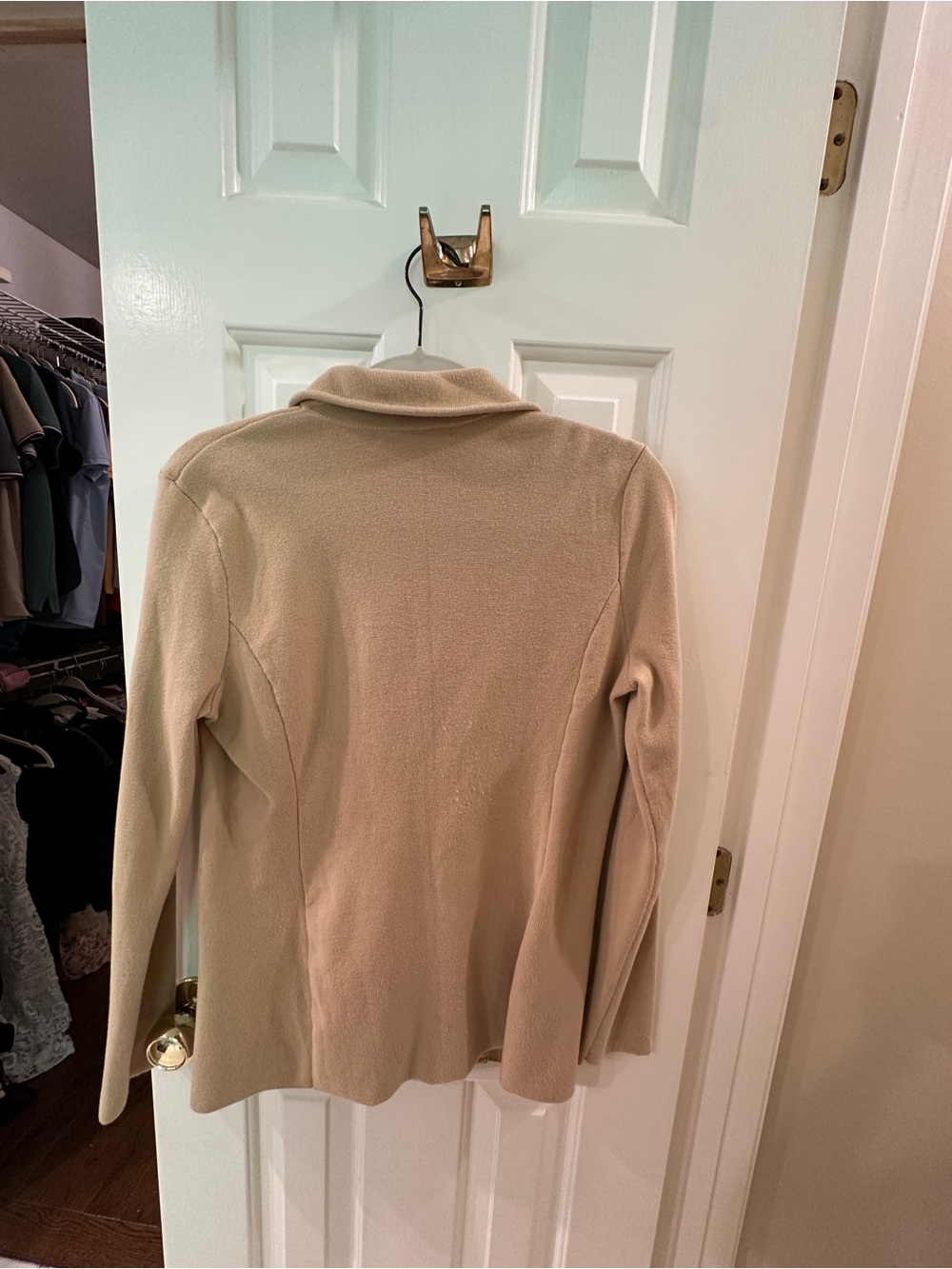 Lauren Ralph Lauren Camel Tan Tailored Wool-Blend Blazer - Picture 7 of 8